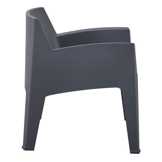 ΠΟΛΥΘΡΟΝΑ ΠΟΛΥΠΡΟΠΥΛΕΝΙΟΥ LOUNGE SLEEK HM6365.10 ΓΚΡΙ 62x68x73Υεκ.