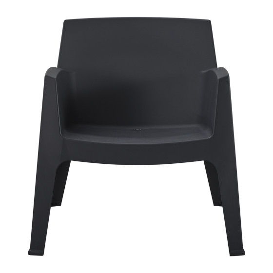 POLYPROPYLENE LOUNGE ARMCHAIR SLEEK HM6365.02 BLACK 62x68x73Hcm.