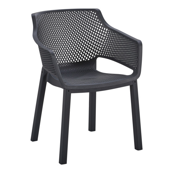 ΠΟΛΥΘΡΟΝΑ ΠΟΛΥΠΡΟΠΥΛΕΝΙΟΥ PEGGY HM6368.02 ΜΑΥΡΟ 60x55x79Υεκ