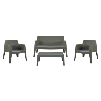 ΣΕΤ LOUNGE 4ΤΜΧ SLEEK HM21275.05 DARK OLIVE GREEN ΠΟΛΥΠΡΟΠΥΛΕΝΙΟ