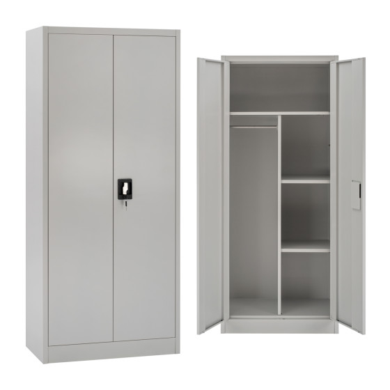 CLOSET 2-LEAF METAL HRONDA HM5749.21 WITH DIVIDER & KEYLOCK 70x40x170Hcm.