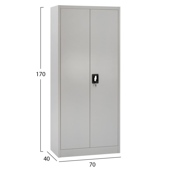 CLOSET 2-LEAF METAL HRONDA HM5749.21 WITH DIVIDER & KEYLOCK 70x40x170Hcm.