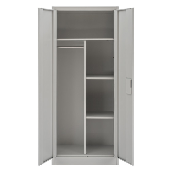 CLOSET 2-LEAF METAL HRONDA HM5749.21 WITH DIVIDER & KEYLOCK 70x40x170Hcm.
