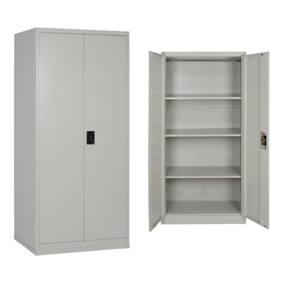 CLOSET 2-LEAF METAL HRONDA HM5748.21 WITH 3 SHELVES & KEYLOCK 70x40x170Hcm.
