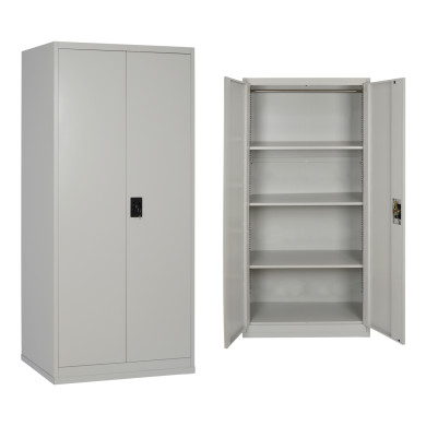 CLOSET 2-LEAF METAL HRONDA HM5748.21 WITH 3 SHELVES & KEYLOCK 70x40x170Hcm.