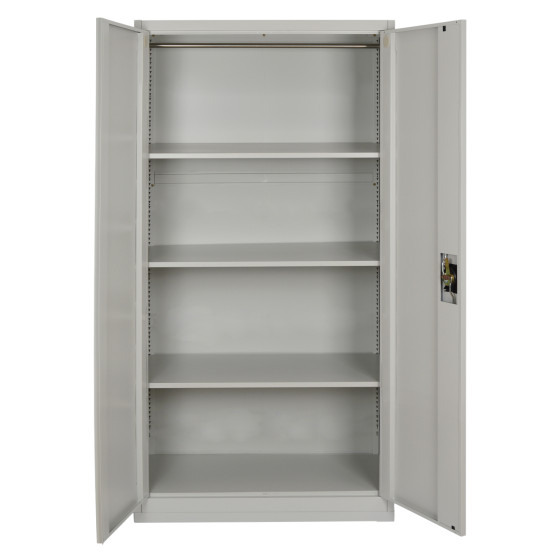 CLOSET 2-LEAF METAL HRONDA HM5748.21 WITH 3 SHELVES & KEYLOCK 70x40x170Hcm.