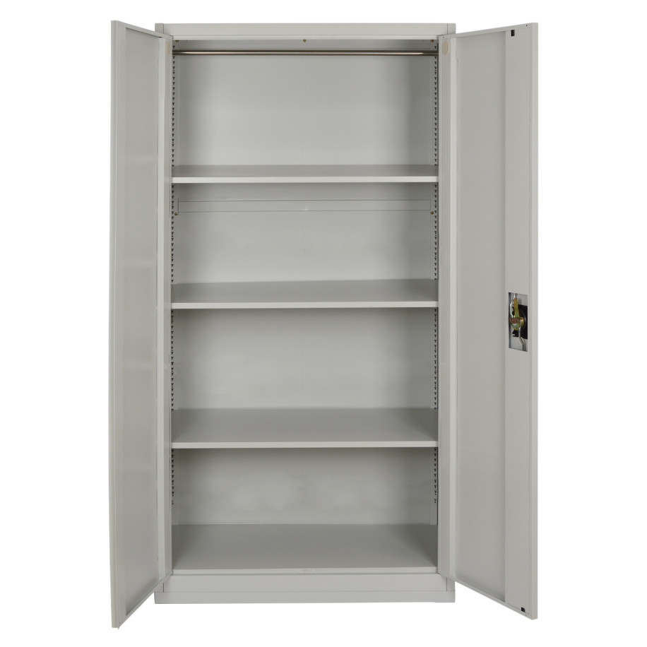 CLOSET 2-LEAF METAL HRONDA HM5748.21 WITH 3 SHELVES & KEYLOCK 70x40x170Hcm.