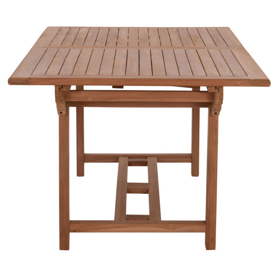 DINING TABLE EXTENDABLE CRANDER HM6376 TEAK WOOD IN NATURAL COLOR 180-240x100x76Hcm.