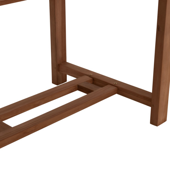 DINING TABLE EXTENDABLE CRANDER HM6376 TEAK WOOD IN NATURAL COLOR 180-240x100x76Hcm.