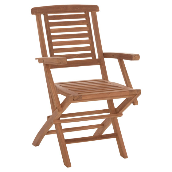 DINING CHAIR FOLDABLE CRANDER HM6377 TEAK WOOD 53x63x90Hcm.