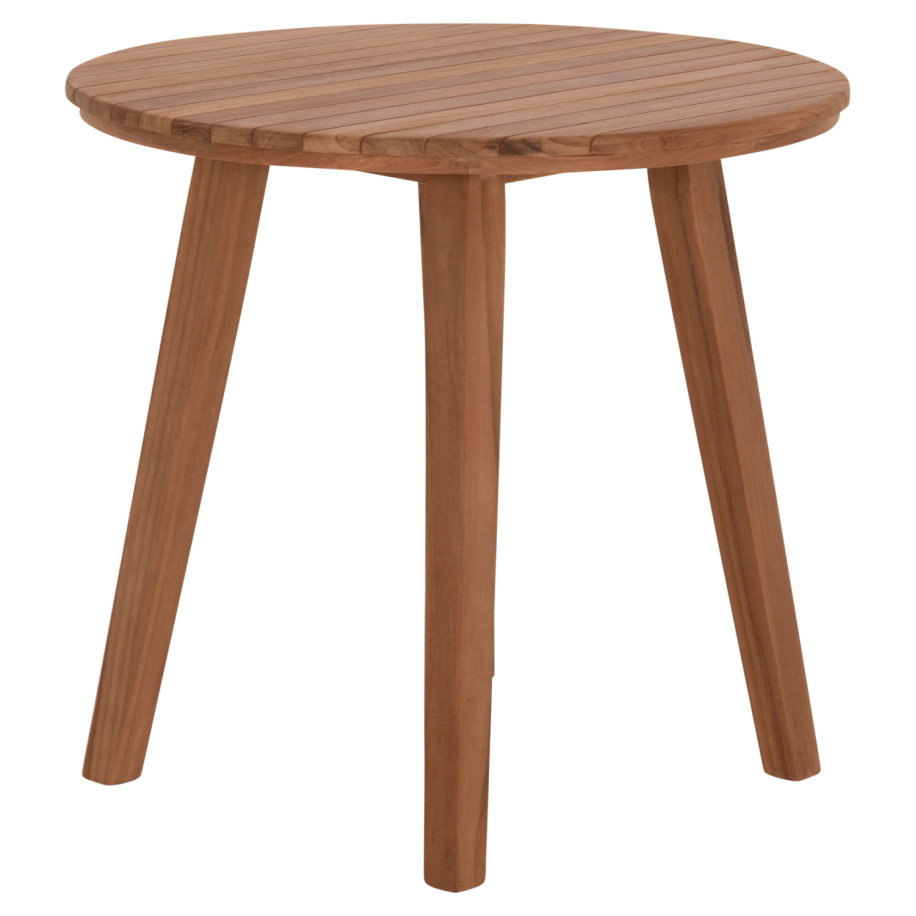 DINING TABLE ROUND DANTE HM6379 TEAK WOOD Φ80x75Hcm.