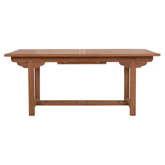 OUTDOOR DINING SET DONNY HM21292 EXTENDABLE TABLE & 6 DINING CHAIRS--TEAK WOOD