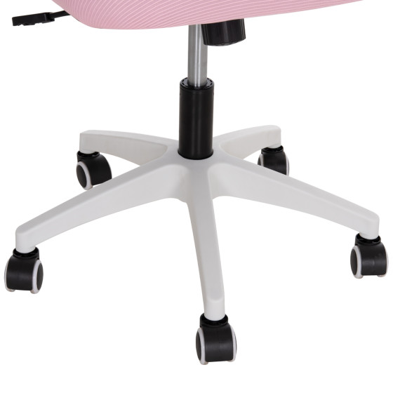 OFFICE CHAIR BLAZER HM1205.04 PINK MESH FABRIC--WHITE ARMS 60x58x110-130Hcm.