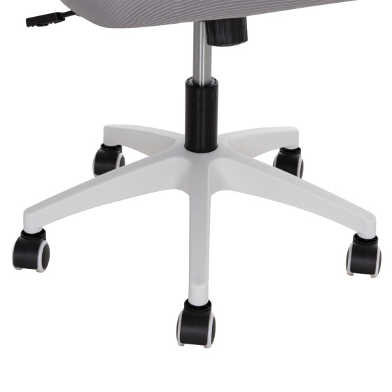 ΚΑΡΕΚΛΑ ΓΡΑΦΕΙΟΥ BLAZER HM1205.02 ΓΚΡΙ MESH-ΛΕΥΚΟΣ ΣΚΕΛΕΤΟΣ 60x58x110-130Υεκ.