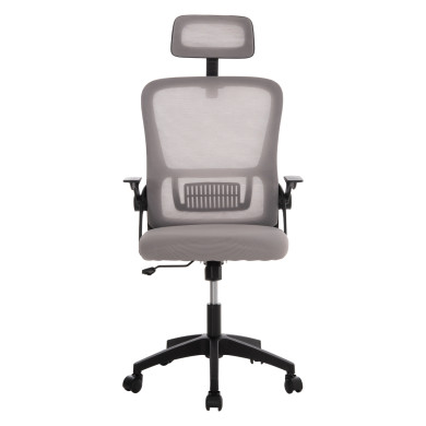 OFFICE CHAIR BLAZER HM1205.05 GREY MESH FABRIC--BLACK FRAME 60x58x110-130Hcm.