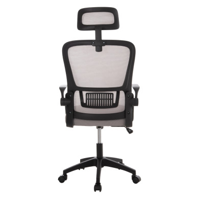 OFFICE CHAIR BLAZER HM1205.05 GREY MESH FABRIC--BLACK FRAME 60x58x110-130Hcm.