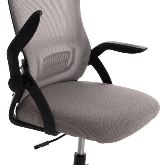 OFFICE CHAIR BLAZER HM1205.05 GREY MESH FABRIC--BLACK FRAME 60x58x110-130Hcm.