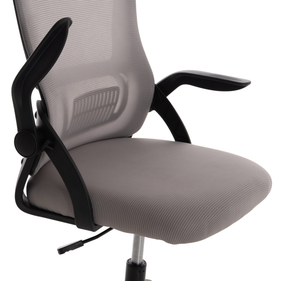 OFFICE CHAIR BLAZER HM1205.05 GREY MESH FABRIC--BLACK FRAME 60x58x110-130Hcm.
