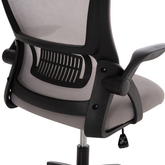 OFFICE CHAIR BLAZER HM1205.05 GREY MESH FABRIC--BLACK FRAME 60x58x110-130Hcm.