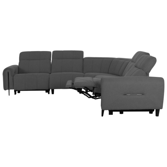 ΓΩΝΙΑΚΟΣ ΚΑΝΑΠΕΣ ΜΕ RECLINE ORACLE HM3290.01 ΓΚΡΙ ΥΦΑΣΜΑ 260x260x90(κάθισμα)x94Υεκ.