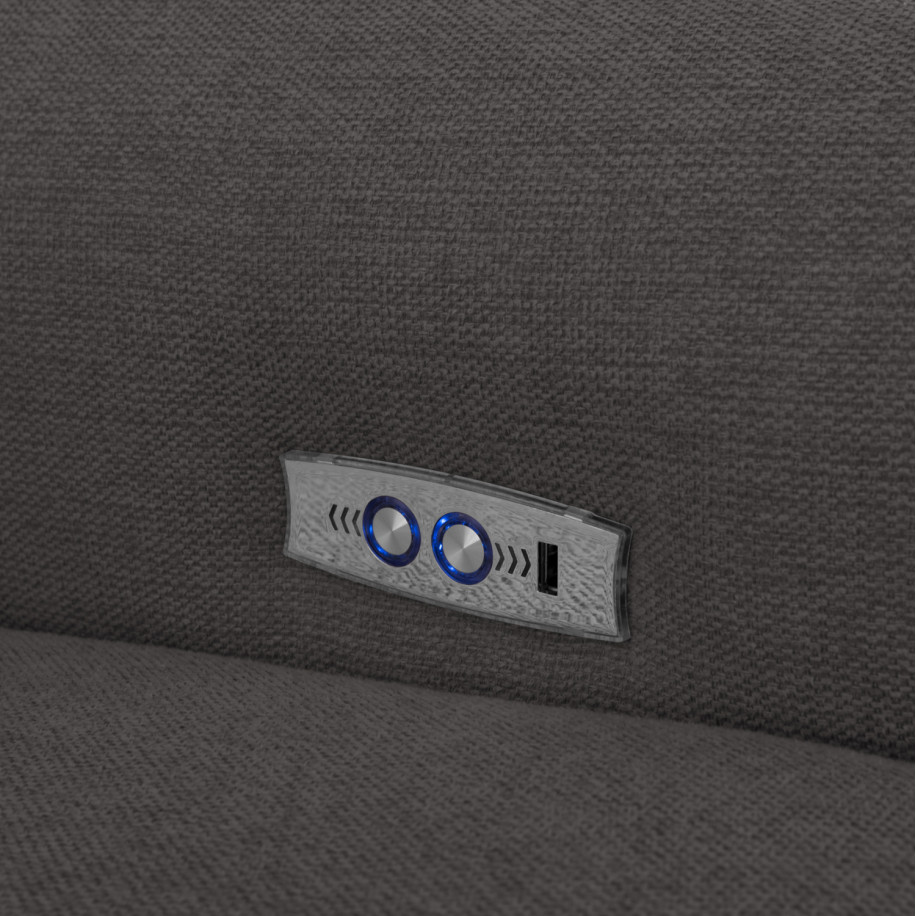 ΓΩΝΙΑΚΟΣ ΚΑΝΑΠΕΣ ΜΕ RECLINE ORACLE HM3290.01 ΓΚΡΙ ΥΦΑΣΜΑ 260x260x90(κάθισμα)x94Υεκ.