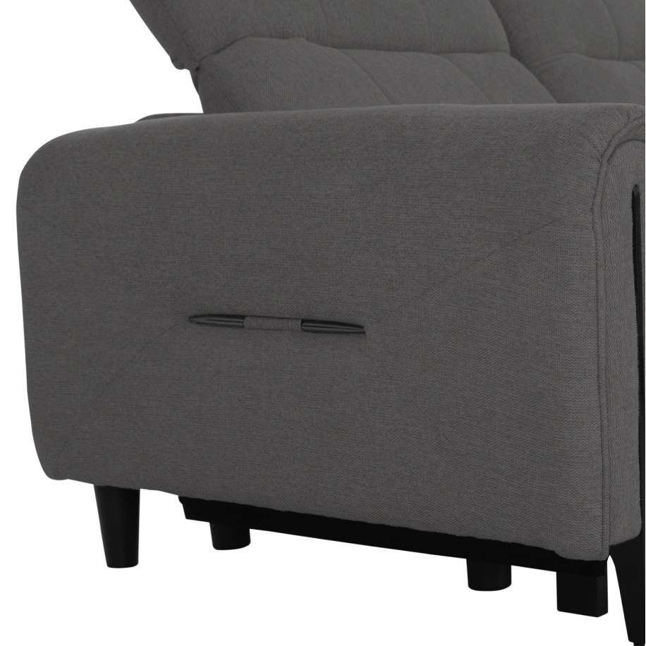 ΓΩΝΙΑΚΟΣ ΚΑΝΑΠΕΣ ΜΕ RECLINE ORACLE HM3290.01 ΓΚΡΙ ΥΦΑΣΜΑ 260x260x90(κάθισμα)x94Υεκ.