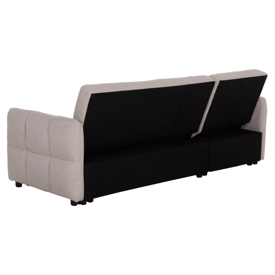 CORNER SOFABED REVERSIBLE NEZU HM3294.02 BEIGE FABRIC 213x145x83Hcm.