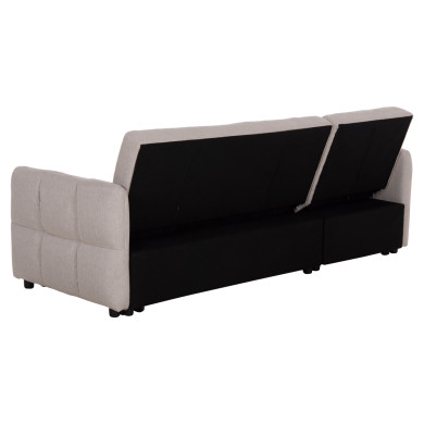 CORNER SOFABED REVERSIBLE NEZU HM3294.02 BEIGE FABRIC 213x145x83Hcm.
