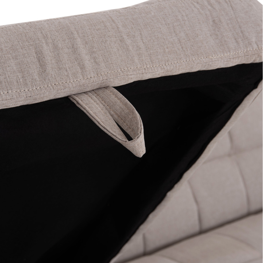 CORNER SOFABED REVERSIBLE NEZU HM3294.02 BEIGE FABRIC 213x145x83Hcm.