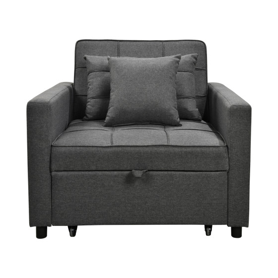 ARMCHAIR-BED MERO HM3306.01 GREY FABRIC 98x85x88Hcm.