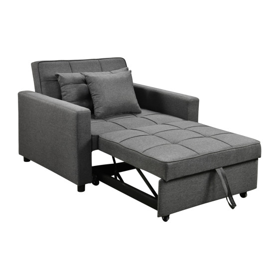ARMCHAIR-BED MERO HM3306.01 GREY FABRIC 98x85x88Hcm.