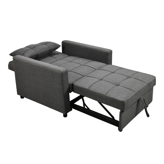 ARMCHAIR-BED MERO HM3306.01 GREY FABRIC 98x85x88Hcm.