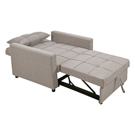 ARMCHAIR-BED MERO HM3306.03 BEIGE FABRIC 98x85x88Hcm.