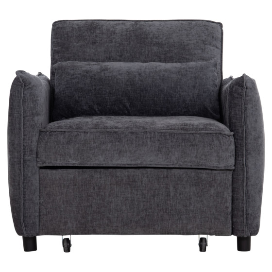 ARMCHAIR-BED ORYN HM3307.01 GREY FABRIC 89x85x84Hcm.