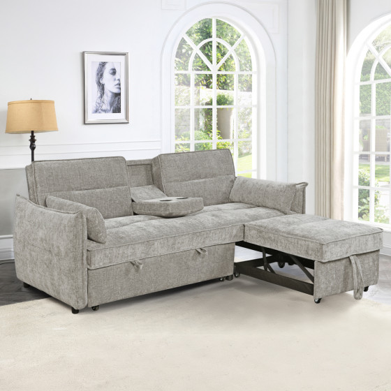 ΚΑΝΑΠΕΣ ΚΡΕΒΑΤΙ 2-ΘΕΣΙΟΣ VELAR HM3305.03 ΜΠΕΖ ΥΦΑΣΜΑ 208x86x85Υεκ.