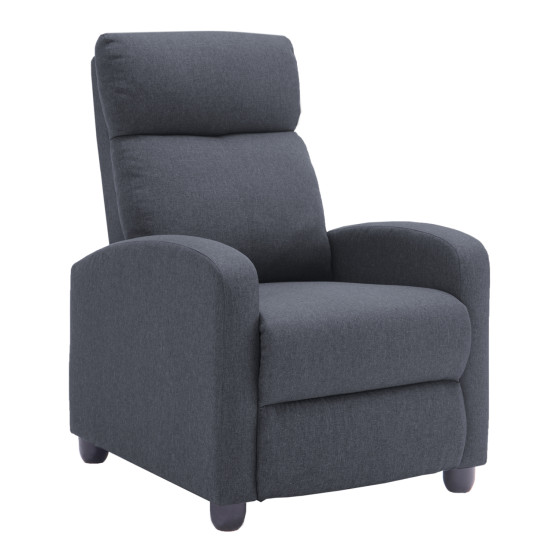 ARMCHAIR WITH PUSH-BACK RELAX MECHANISM DROSEN HM3299.01 GREY FABRIC 68.5x86x100Hcm.