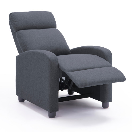 ARMCHAIR WITH PUSH-BACK RELAX MECHANISM DROSEN HM3299.01 GREY FABRIC 68.5x86x100Hcm.