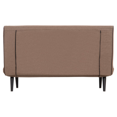 ΚΑΝΑΠΕΣ ΚΡΕΒΑΤΙ 2 ΑΤΟΜΩΝ ASMA HM3077.07 ΣΚΟΥΡΟ ΜΠΕΖ ΥΦΑΣΜΑ 143x78x84Yεκ.