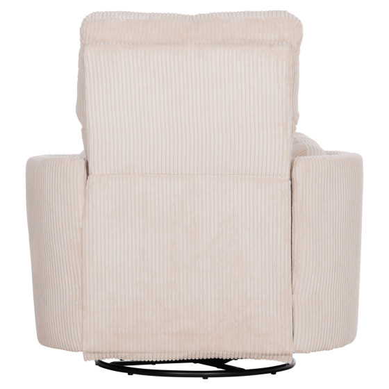 ARMCHAIR RELAX/BREASTFEEDING VELMORA HM3300.03 BEIGE STRIPED FABRIC 100x90x100Hcm.