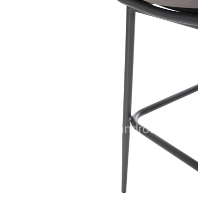 BAR STOOL ALUMINUM FRAME DARK GREY-ROPE BROWN 50x50x103Hcm.HM5862.01
