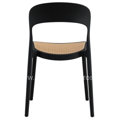 ΚΑΡΕΚΛΑ ΠΟΛΥΠΡΟΠΥΛΕΝΙΟΥ ΜΑΥΡΗ-ΜΠΕΖ CLEO HM5936.02 41x53x81Υ εκ.