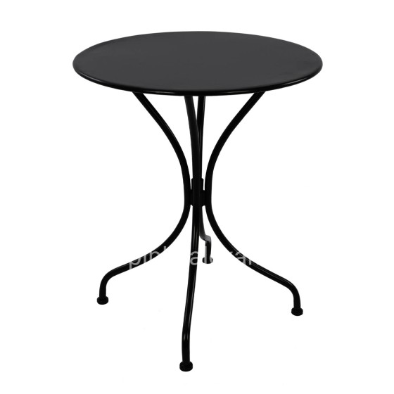 TABLE METALLIC ROUND HM5104.14 BLACK Φ60x72Hcm.