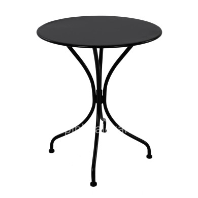 TABLE METALLIC ROUND HM5104.14 BLACK Φ60x72Hcm.