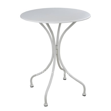 TABLE ROUND METALLIC HM5104.12 IN WHITE COLOR Φ60x72Hcm.
