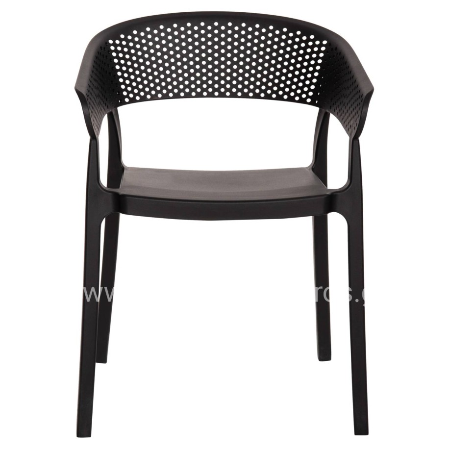 ΠΟΛΥΘΡΟΝΑ ΠΟΛΥΠΡΟΠΥΛΕΝΙΟΥ PERFOE HM5941.02 ΜΑΥΡΗ 53,5x50,5x73Υ εκ.