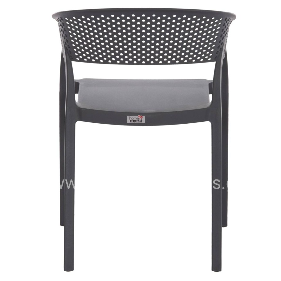ARMCHAIR POLYPROPYLENE PERFOE HM5941.10 IN GREY 56x50x73Hcm.
