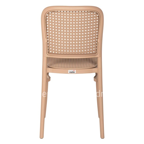 CHAIR POLYROPYLENE FLOW HM5937.03 CAPPUCCINO SEAT AND BACKREST 41x53x85,5Hcm.