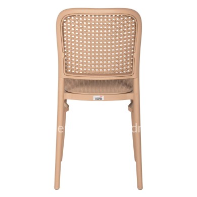 CHAIR POLYROPYLENE FLOW HM5937.03 CAPPUCCINO SEAT AND BACKREST 41x53x85,5Hcm.