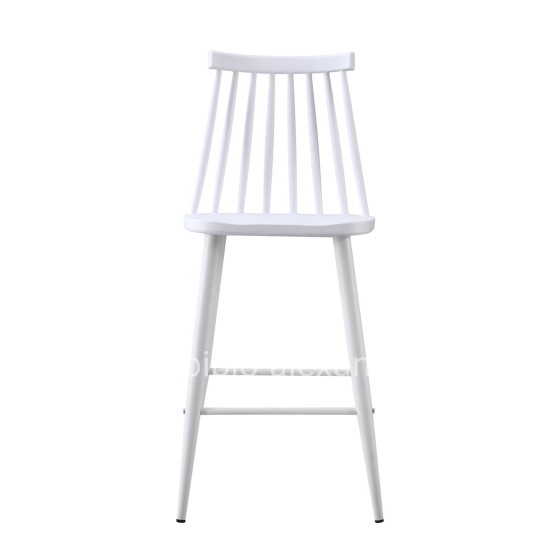 BAR STOOL MEDIUM HEIGHT VANESSA HM9300.11 POLYPROPYLENE & METAL-WHITE 45,5x46x97Hcm.