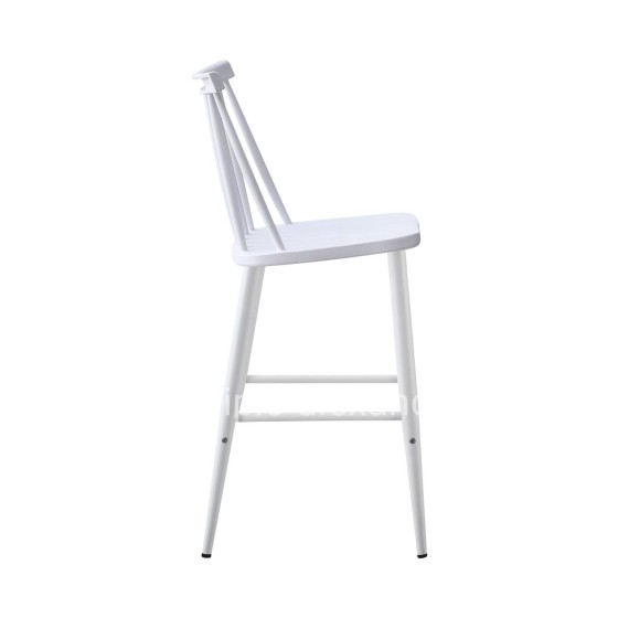 BAR STOOL MEDIUM HEIGHT VANESSA HM9300.11 POLYPROPYLENE & METAL-WHITE 45,5x46x97Hcm.
